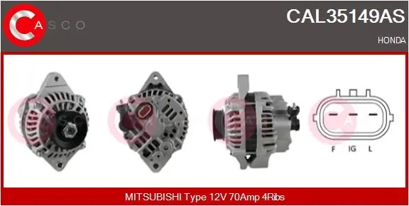 Alternator Brand New HQ CAL35149AS
