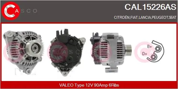 Alternator Brand New HQ CAL15226AS