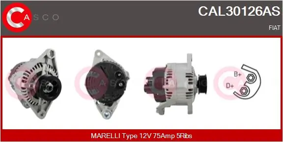Alternator Brand New HQ CAL30126AS