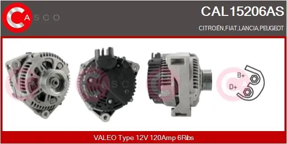Alternator Brand New HQ CAL15206AS