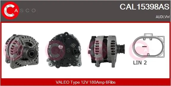 Alternator Brand New HQ CAL15398AS