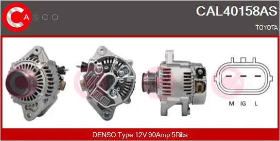 Alternator Brand New HQ CAL40158AS