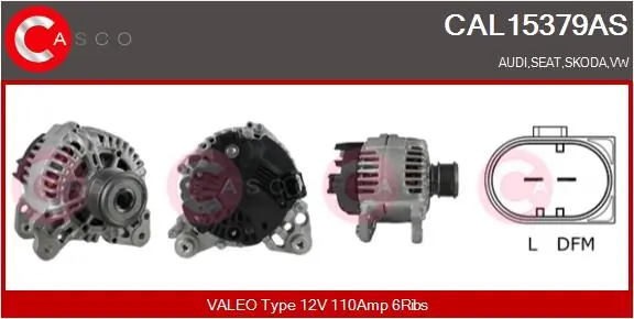 Alternator Brand New HQ CAL15379AS