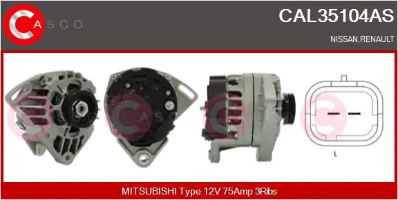 Alternator Brand New HQ CAL35104AS