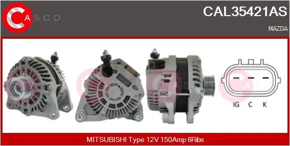 Alternator Brand New HQ CAL35421AS