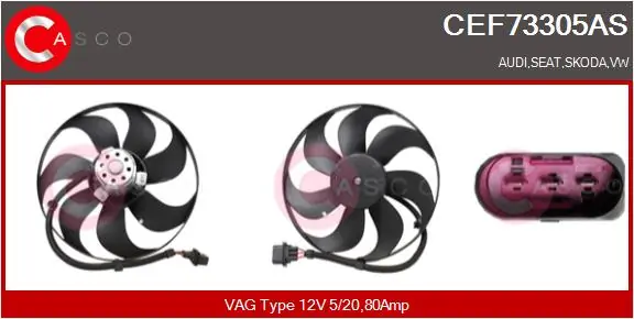 Fan, engine cooling Brand New HQ CEF73305AS