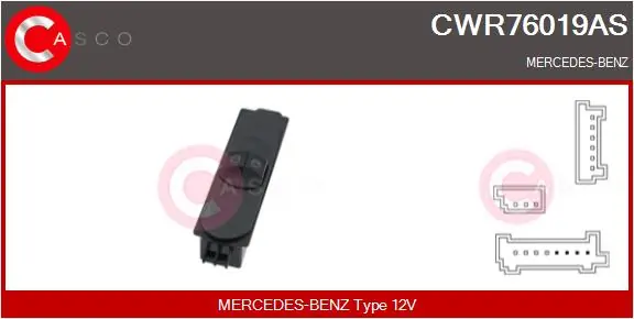 Switch, window regulator Brand New HQ CWR76019AS