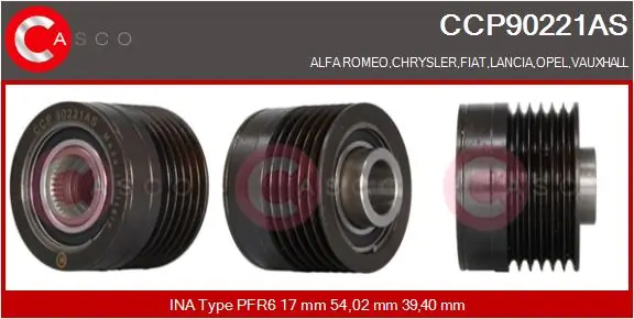 Belt Pulley, alternator Brand New HQ CCP90221AS