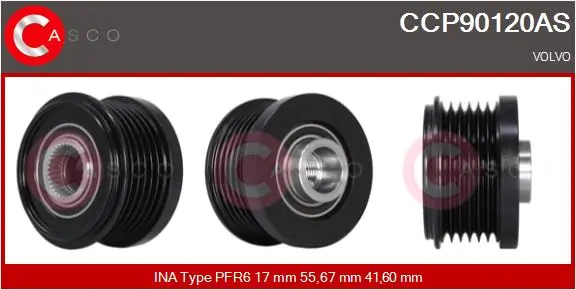 Belt Pulley, alternator Brand New HQ CCP90120AS