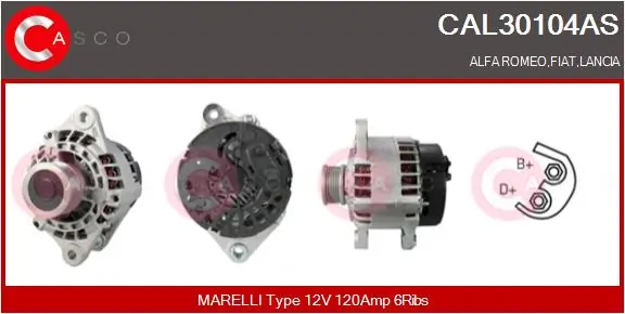 Alternator Brand New HQ CAL30104AS