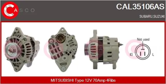 Alternator Brand New HQ CAL35106AS