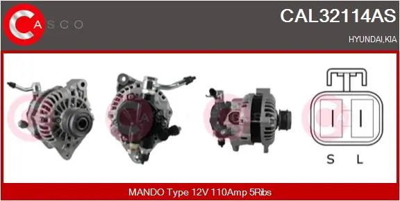 Alternator Brand New HQ CAL32114AS