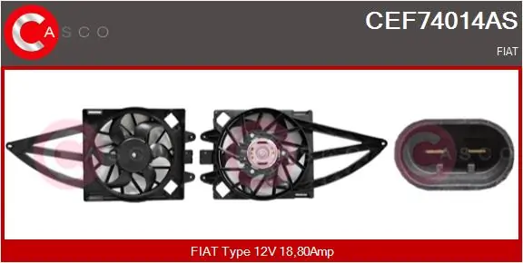 Electric Motor, radiator fan Brand New HQ CEF74014AS