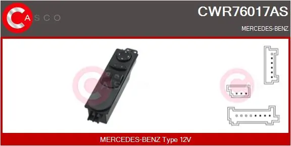 Switch, window regulator Brand New HQ CWR76017AS