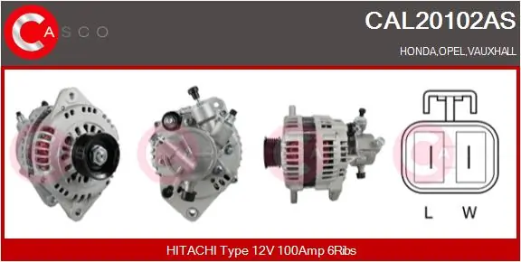 Alternator Brand New HQ CAL20102AS