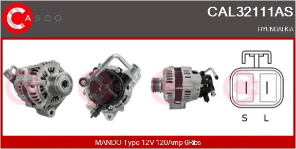 Alternator Brand New HQ CAL32111AS