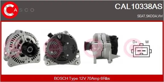 Alternator Brand New HQ CAL10338AS