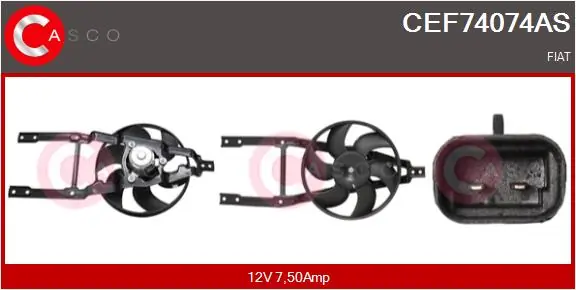 Electric Motor, radiator fan Brand New HQ CEF74074AS