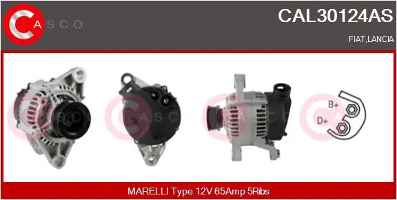 Alternator Brand New HQ CAL30124AS