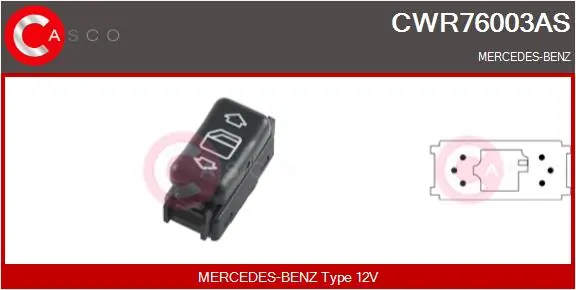 Switch, window regulator Brand New HQ CWR76003AS
