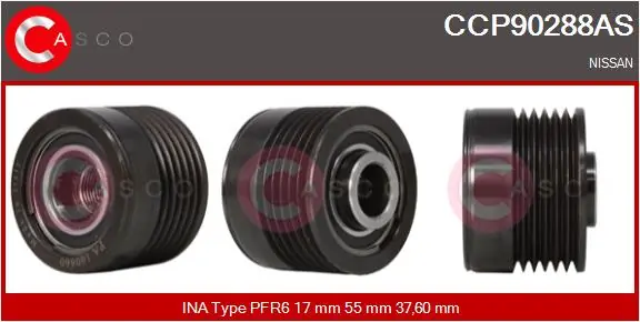 Belt Pulley, alternator Brand New HQ CCP90288AS