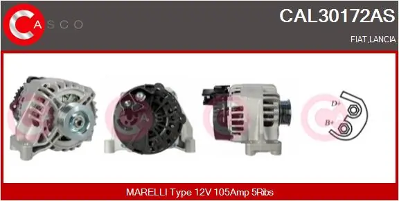 Alternator Brand New HQ CAL30172AS