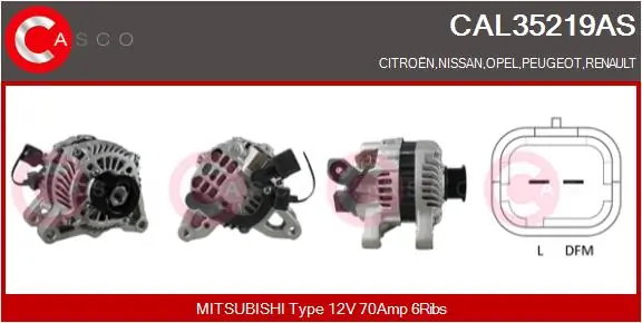 Alternator Brand New HQ CAL35219AS