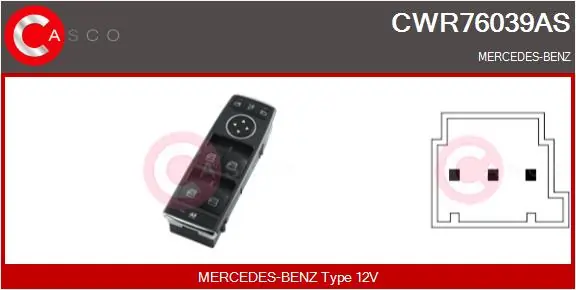 Switch, window regulator Brand New HQ CWR76039AS