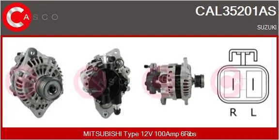 Alternator Brand New HQ CAL35201AS