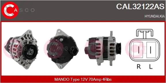 Alternator Brand New HQ CAL32122AS