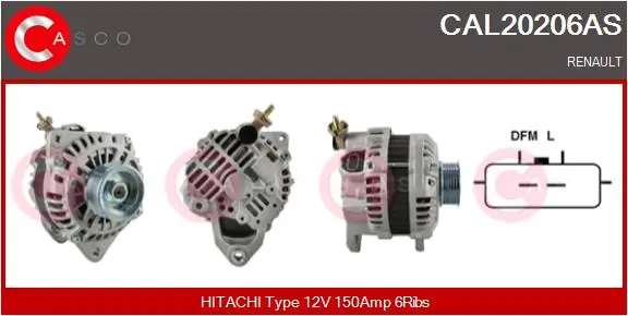 Alternator Brand New HQ CAL20206AS