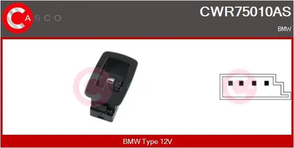 Switch, window regulator Brand New HQ CWR75010AS