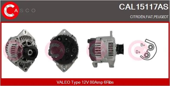 Alternator Brand New HQ CAL15117AS