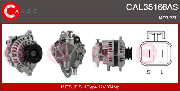 Alternator Brand New HQ CAL35166AS