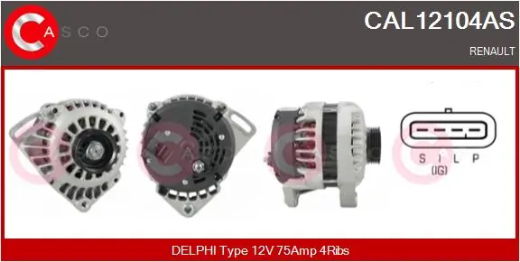 Alternator Brand New HQ CAL12104AS