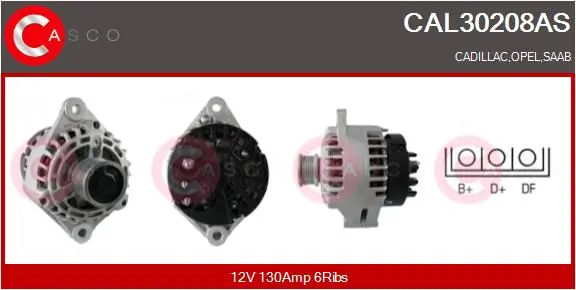 Alternator Brand New HQ CAL30208AS
