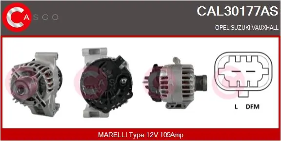 Alternator Brand New HQ CAL30177AS