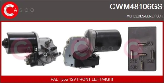 Wiper Motor Genuine CWM48106GS