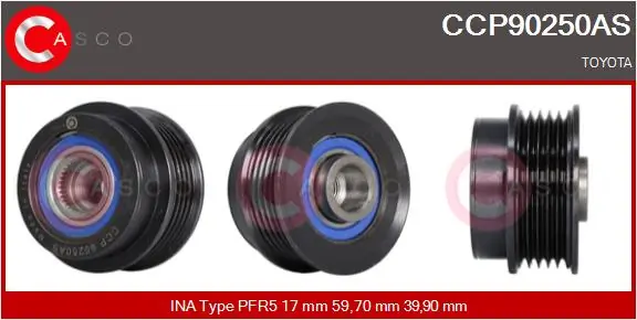 Belt Pulley, alternator Brand New HQ CCP90250AS