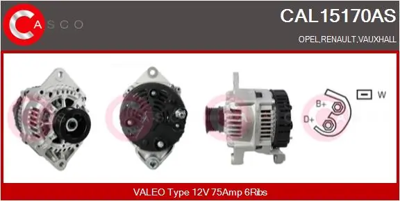 Alternator Brand New HQ CAL15170AS
