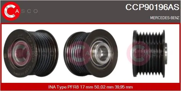 Belt Pulley, alternator Brand New HQ CCP90196AS