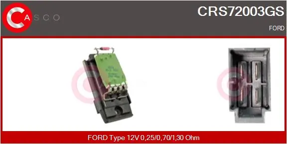 Resistor, interior blower Genuine CRS72003GS