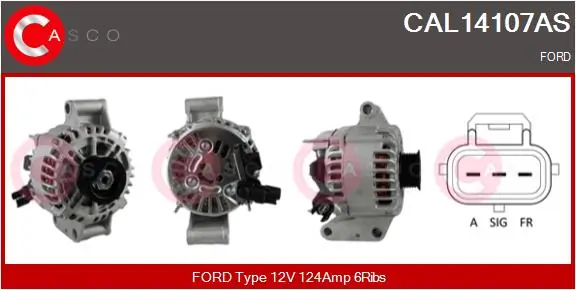 Alternator Brand New HQ CAL14107AS