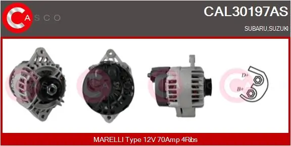 Alternator Brand New HQ CAL30197AS