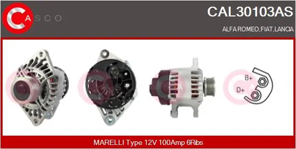 Alternator Brand New HQ CAL30103AS