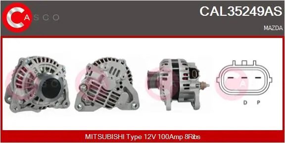 Alternator Brand New HQ CAL35249AS