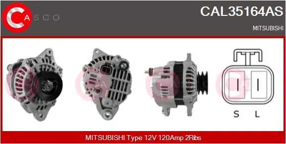 Alternator Brand New HQ CAL35164AS