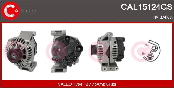 Alternator Genuine CAL15124GS
