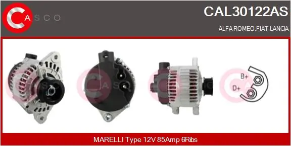 Alternator Brand New HQ CAL30122AS