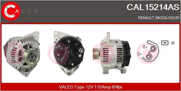 Alternator Brand New HQ CAL15214AS
